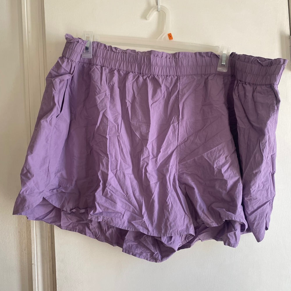 Madewell Lavender Purple Paperbag Waist Shorts‎ Size 4X Style NK288